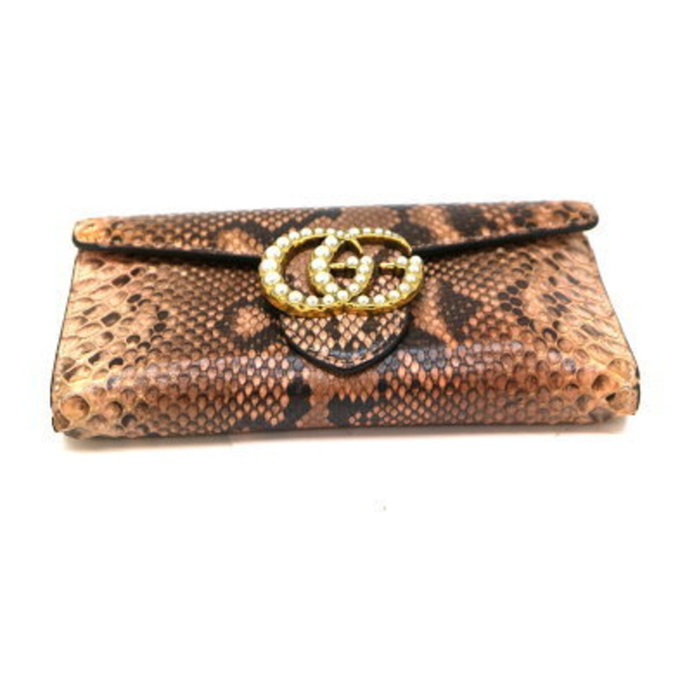 Gucci Wallet Gg Leather Pink Python - image 6